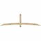 Ekena Millwork Bellingham Rough Sawn Timber Gable Bracket, Douglas Fir, 96"W x 28"H x 4"D x 4"F, 7/12 Pitch GBW096X28X0404BEL00RDF - alternate 1